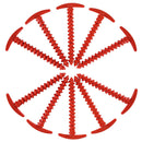 10pcs 14.5cm Camping Tent Ground Peg Nylon Canopy Awning Fixed Nail (Red) Newly