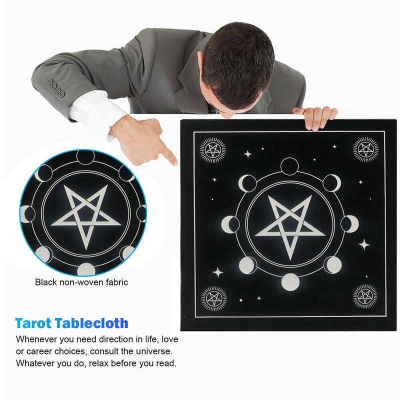Divination Altar Cloth Board Game Fortune Astrology Card Pad Foldable 49x49