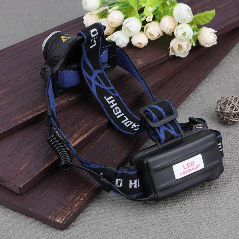 T6 Zoom Waterproof Headlamp Fishing Miner Head Torch Chargeable Headlight Newly