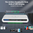 4 In 1 Wireless Charging Dock Station 15W Fast Charge Multi-functional for Appl`