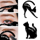 Prettygood7 Pro 2 Piece/Set Cat Eyeliner Stencil Makeup Eyebrows Models S