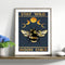 11CT Full Cross Stitch Moon Bee Counted DIY Kits Handmade Cotton Embroidery