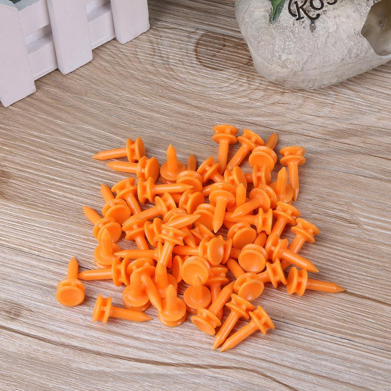 100pcs Mini Golf Tees Plastic Golf Nail Limit Pin Outdoor Golfer Accessory