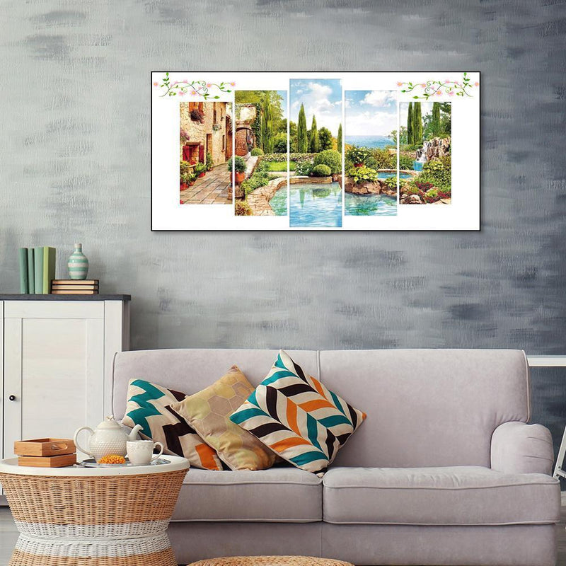 5pcs 5D DIY Full Drill Diamond Painting Manor Embroidery Cross Stitch Kits Decor