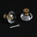 Diamond Shape Pull Handle Cupboard Pulls Door Knobs Crystal Glass Knobs