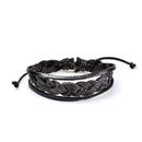 Multi-Layer Handmade PU Retro Braided Bracelet Jewelry for Men Women(3)
