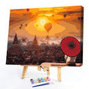 Hot Air Balloon 50x40cm Oil Paint By Numbers DIY Painting SXD216025