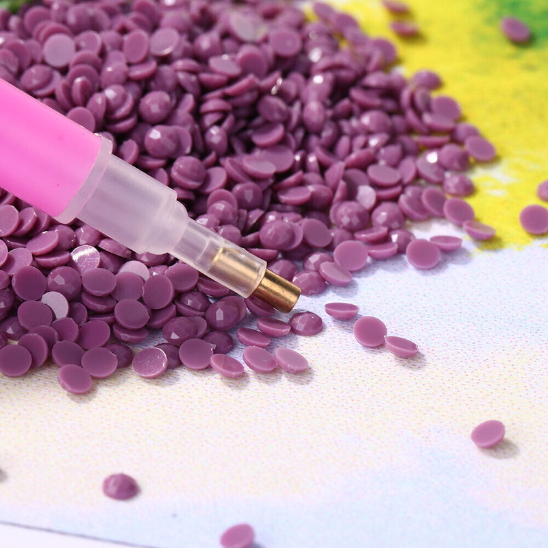 1 DMC Color Round Drill Diamond Rhinestone Crystal Beads for Missing Beads Bag