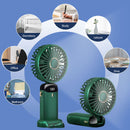 #A Portable Fan USB Rechargeable Cooling Pocket Fan 5-Speed Adjustable Ventilado