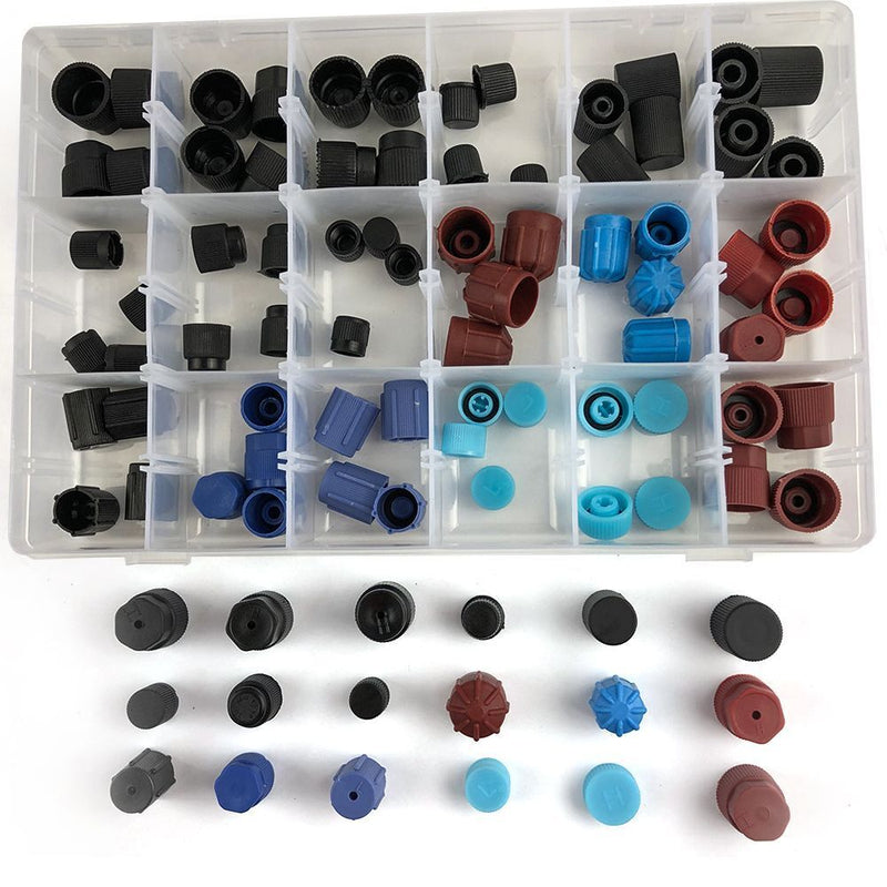 Dust Caps Set Dust Cap Air Conditioning Valve Core Cap for Car Air Conditioning