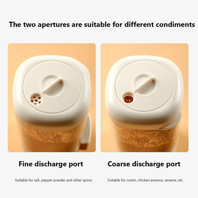 Salt Control Bottle Press Quantitative Seasoning Jar BBQ Limit Salt Shaker