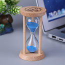 Wooden Sand Clock 3 Minutes Hourglass Sandglass Kids Toothbrush Timer(Blue)