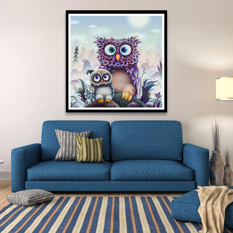 5D DIY Full Drill Diamond Painting Cartoon Bird Cross Stitch Embroidery Kit