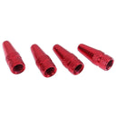 5pcs Bicycle Presta High Aluminium Pressure Valve Caps Dust Covers (Red) Newly
