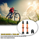 1 Pair 60mm Alloy Stem Presta Valve + Tool for Road Mountain Bike Tubeless Ti