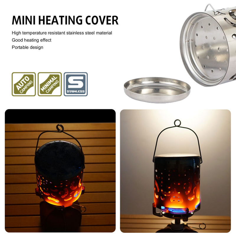 Winter Outdoor Portable Mini Heating Stoves Stainless Steel Gas Oven BBQ Heater
