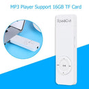 MP3 Player Strip Lossless Sound Support 64GB TF Card Media Players (White) Newly