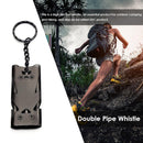 Survival Whistle - 2-Piece Outdoor 3-Tube Emergency Safety Life Saving Whistle