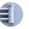 Bathroom Wall Hanging Rotatable 3 Hooks Adhesive Bracket Holder (Grey) Newly