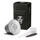 For Nespresso Steel Refillable Reusable Coffee Capsule Pods Filter_