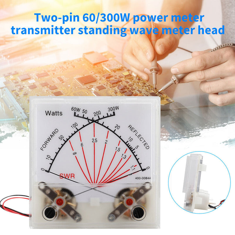 Standing Wave Ratio SWR Watt Meter Radio Power Meter Transmitter with Backlight