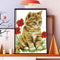 DIY Needlework 11CT Art Stamped Canvas Kit Cross Stitch Craft (Cat) Newly