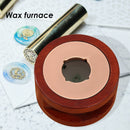 Retro Seal Wax Stove Wood Structure Wax Stick Melting Glue Stove Pot Seal Stamp