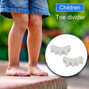 2x Toe Separator Hallux Valgus Corrector Hammer Straightener (Child White)