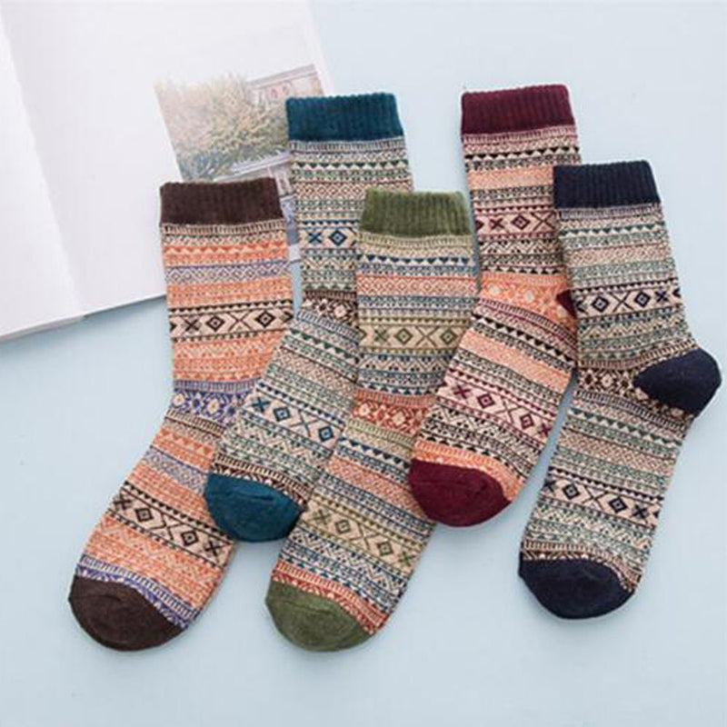 Women Men Thick Rich Wool Sock Thermal Socks Hike Chunky Sock Winter Autumn