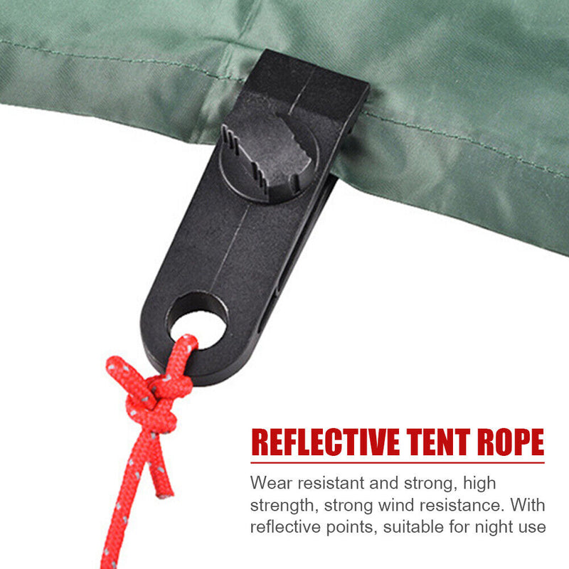 Outdoor Camping Canopy Lanyard 4mm Reflective Tent Paracord Rope (20m) Newly