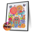 Partial Special Diamond Painting Set Large Eyes Bird Rhinestone Mosaic Picture