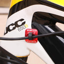 5pcs Bike Brake Cable Guide Clips Aluminium Alloy C Buckles Clamp (Red) Newly