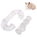 8pcs Hamster Tunnel Assembly Pipe Set External Small Pet Pipeline (White) Newly