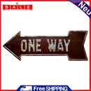 ONE WAY Metal Retro Tin Sign Art Poster Iron Painting Home Decor Accessories