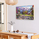 Forest Cabin Frameless DIY Oil Paint by Numbers Kit Picture Wall Artwork