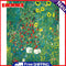 DIY Digital Oil Painting By Numbers Green Flower Color Drawing Plant Picture Kit