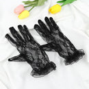 Black Sun Protection Women Lace Gloves Gloves Bride Mittens Driving Gloves