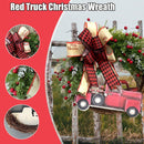 35CM 2022 Christmas Wreath Car Bows Garlands Hanging Party Ornaments Decor{