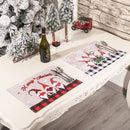 Slip Heat-Resistant Christmas Placemat Christmas Ornaments Coasters Table Mats