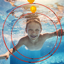 Diving Swim Rings Toys Swimming Pool Diving Circle Game (Splicing Orange)