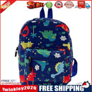Fashion Girls Canvas Cartoon Print Backpack Casual Small Handbags (Blue)