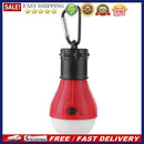 3LED Tent Hanging Lamp 3 Modes SOS Emergency Carabiner Bulb Light(Red)