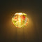 10 inch LED Round Solar Lantern Printed Waterproof Hanging Decor (Parrot A)