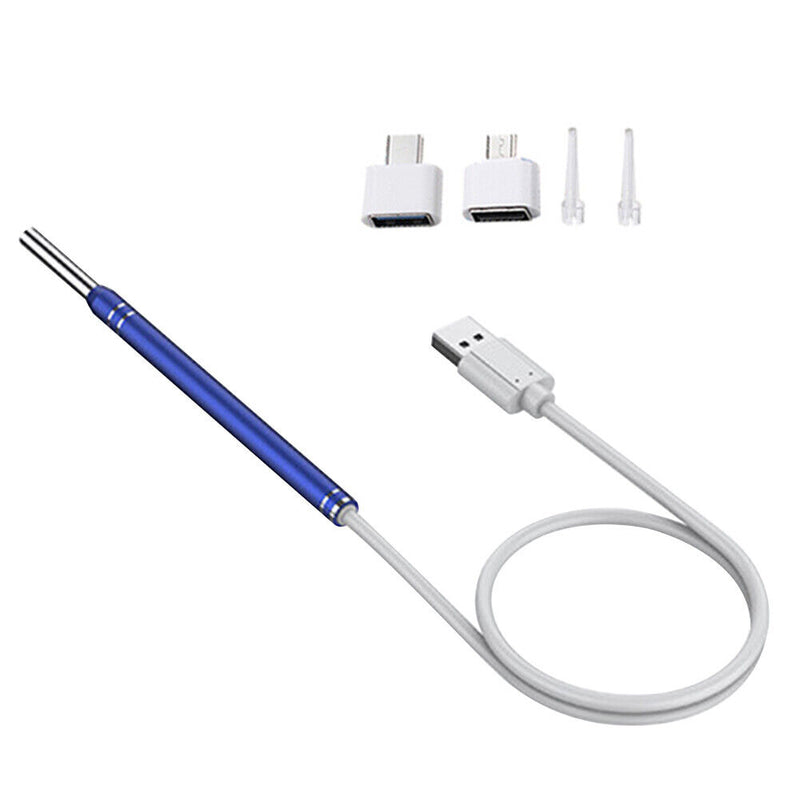 Ear Wax Cleaning Earpick Otoscope Ear Sticks Camera Endoscope (3.9mm Blue) Newly