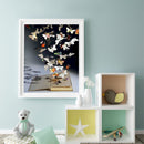 Butterfly Published Book Oil Color by Numbers Kit Frameless Drawing Picture