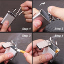 lid Keychain Smoking Ash Tray Ashtray Cigarette Metal Bottle Cigarette Keychain