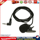 Mini Clip-on Lapel Microphone Hands-free 3.5mm Condenser Wired Microphone Newly