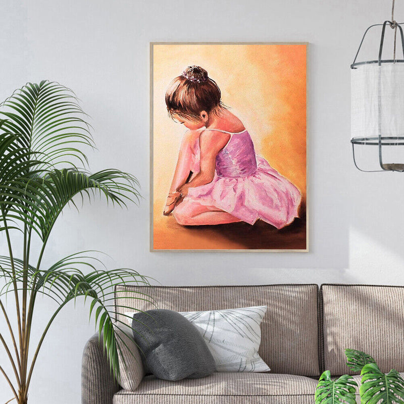 5D DIY Full Drill Diamond Painting Ballet Girl Embroidery Craft Needlework Set