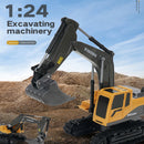 1/24 6CH RC Excavator Toys Remote Control Engineering Car Electric Trucks Newly