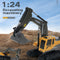 1/24 6CH RC Excavator Toys Remote Control Engineering Car Electric Trucks Newly